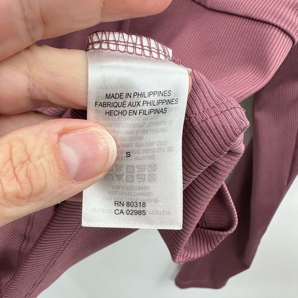 L LUCKY BRAND convertible ribbed pink woman poly blend keyhole coquette top - Picture 9 of 13